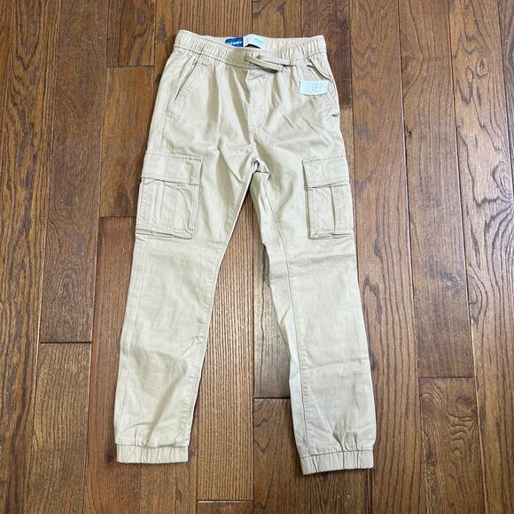 Old navy Jogger Kids Khaki pants Sz 10-12 Large - Picture 2 of 7